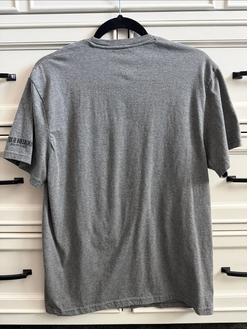 True Religion Men's Crew Neck Tee in Heather Gray